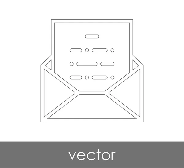 Ilustración Vectorial Icono Sobre Signo — Vector de stock