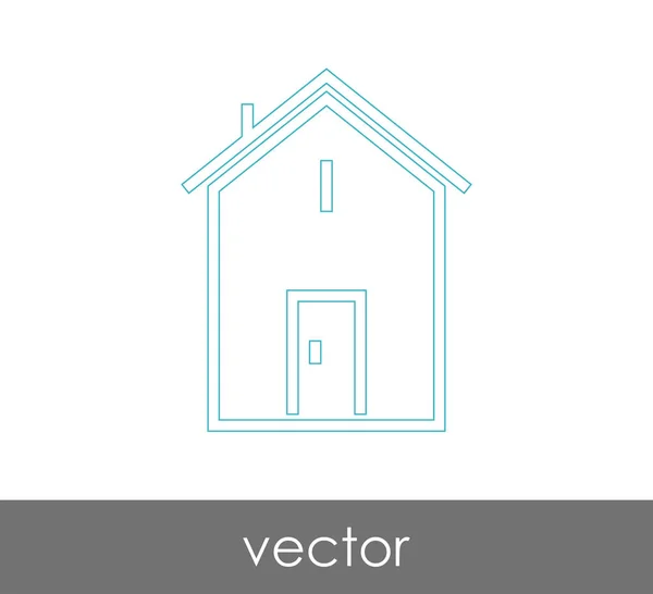 Ikon web rumah - Stok Vektor