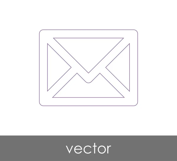 Ilustração Vetor Ícone Envelope Sinal —  Vetores de Stock