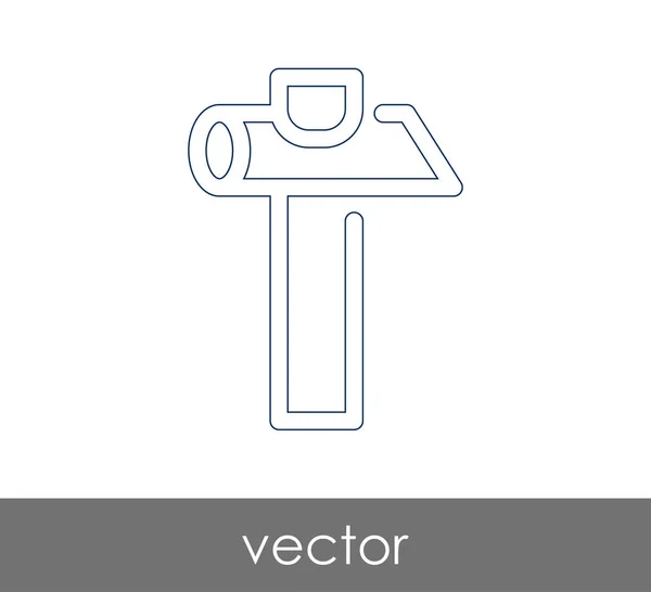 Icône web Hammer — Image vectorielle