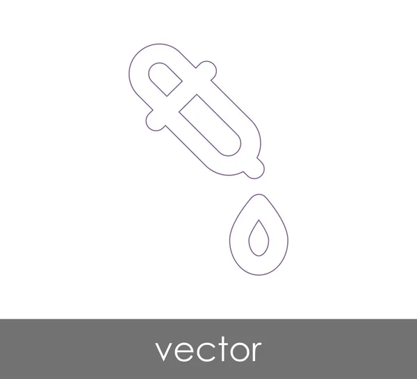 Dropper Medicinsk Ikon Vektorillustration — Stock vektor