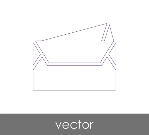 Ilustração Vetor Ícone Envelope Sinal —  Vetores de Stock