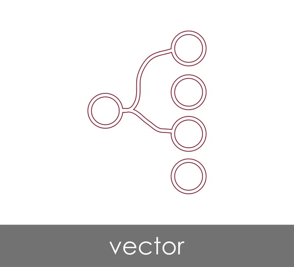 Ícone web hierarquia —  Vetores de Stock