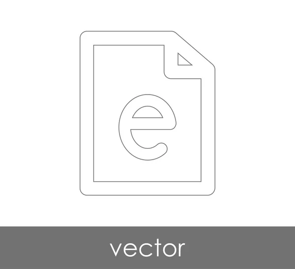 Icône Document Pour Conception Les Applications Web — Image vectorielle