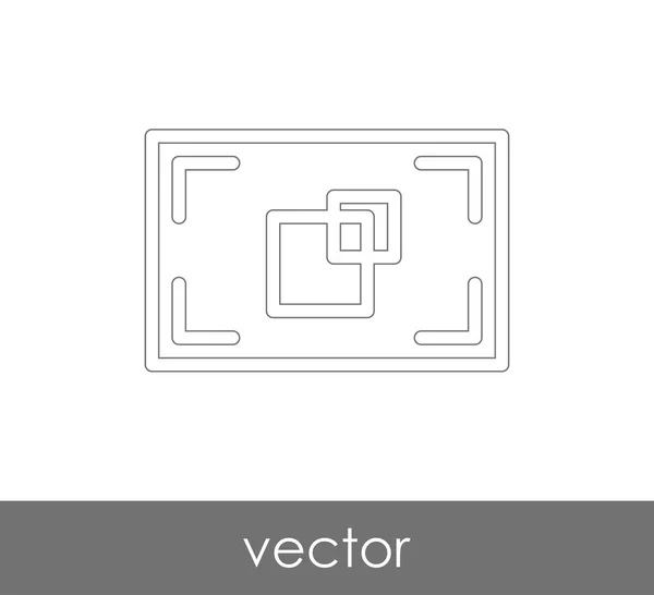 Kamerafokus-Symbol — Stockvektor