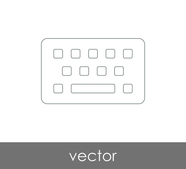 Design do ícone do teclado — Vetor de Stock