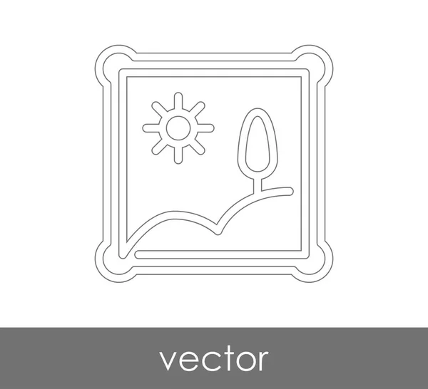 Ícone Quadro Para Web Design Aplicações — Vetor de Stock