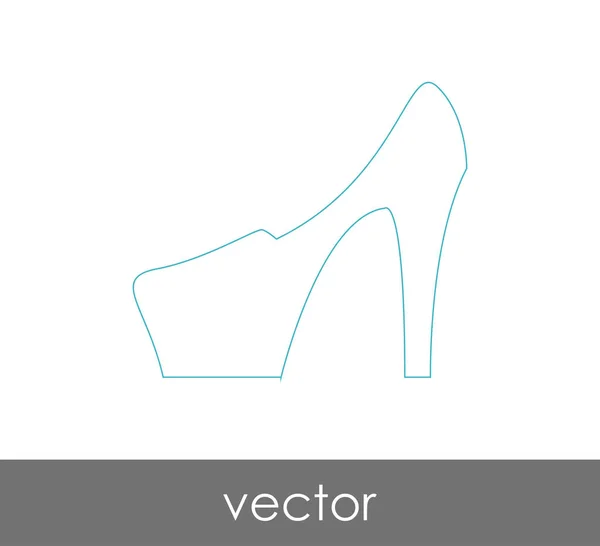 Icono de tacón alto — Vector de stock