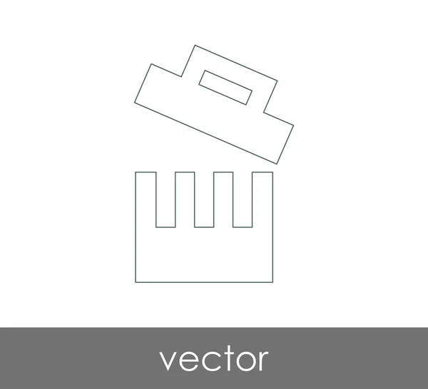 Vuilnis bin pictogram — Stockvector