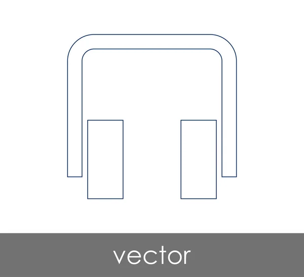 Web-Ikone für Kopfhörer — Stockvektor