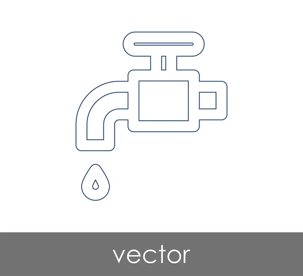 Faucet icon sign — Stock Vector