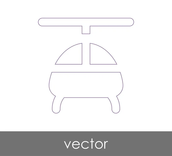Ikona webové vrtulníku — Stockový vektor