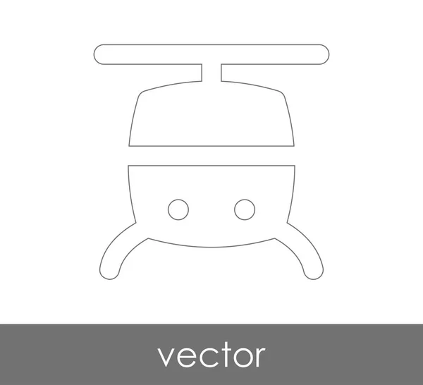 Icono web helicóptero — Vector de stock