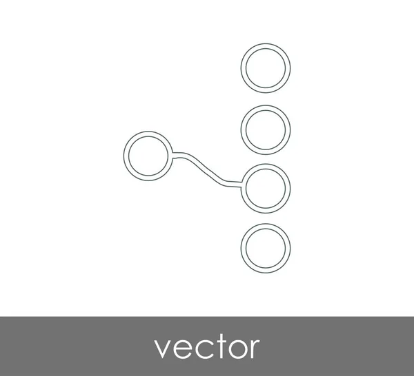 Hiérarchie web icône — Image vectorielle