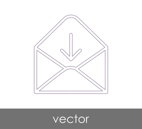 Ilustración Vectorial Icono Sobre Signo — Vector de stock