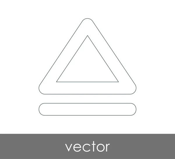 Vektorauswurf-Symbol — Stockvektor