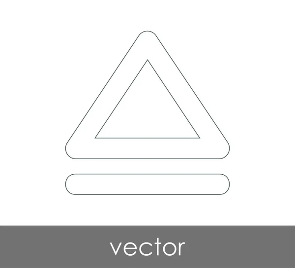 Ícone de ejecção do vector — Vetor de Stock