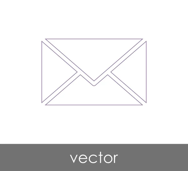 Ilustração Vetor Ícone Envelope Sinal —  Vetores de Stock