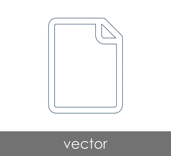 Icono Documento Para Diseño Web Aplicaciones — Vector de stock