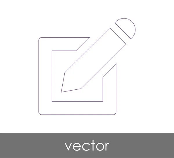 Editar icono de concepto — Vector de stock