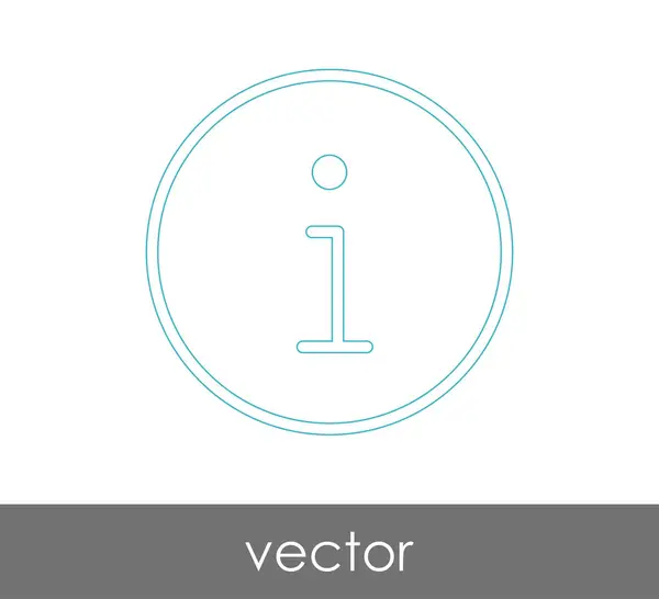 Illustration Vectorielle Conception Icône Signe Information — Image vectorielle