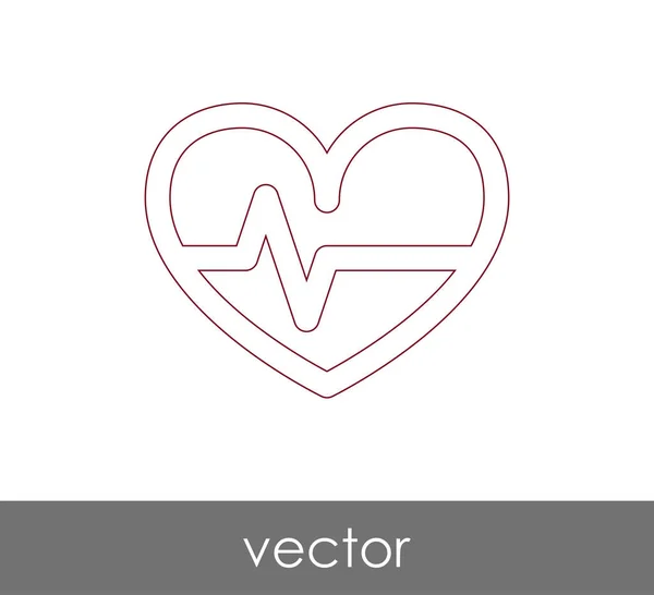 Heart web icon — Stock Vector