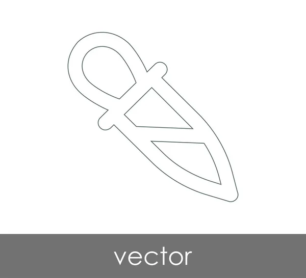 Dropper Icona Medica Illustrazione Vettoriale — Vettoriale Stock