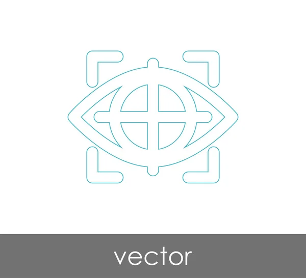 Augengrafik Symbol Vektorillustration — Stockvektor
