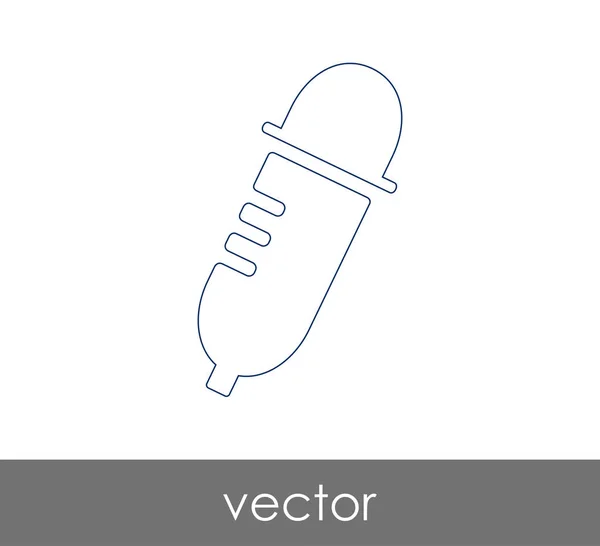 Icône Médicale Compte Gouttes Illustration Vectorielle — Image vectorielle