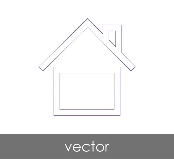 Ícone web Home — Vetor de Stock