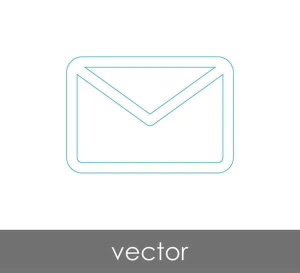 Ilustração Vetor Ícone Envelope Sinal —  Vetores de Stock