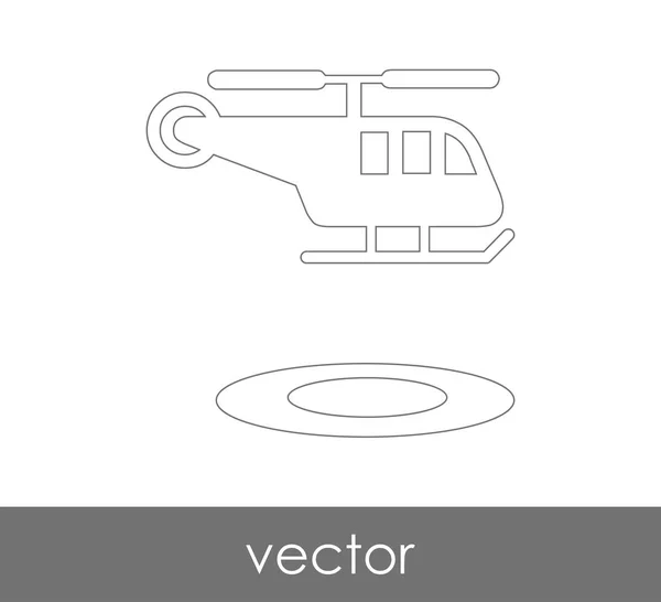 Helicopter web icon — Stock Vector