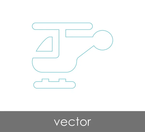 Icono web helicóptero — Vector de stock