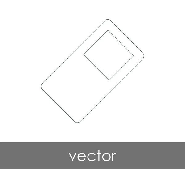 Radiergummi Briefpapier Symbol Vektorillustration — Stockvektor