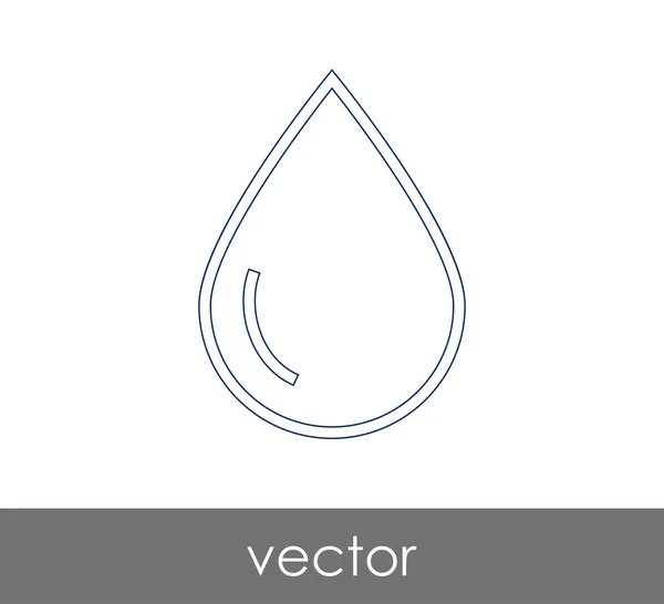 Drop-Symbol-Illustration — Stockvektor