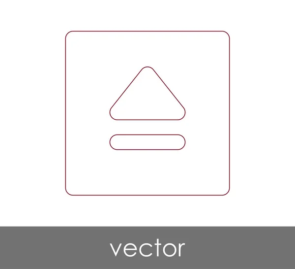 Vector eject icon — Stock Vector