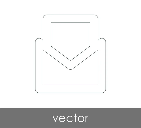 Illustration Vectorielle Icône Enveloppe Signe — Image vectorielle