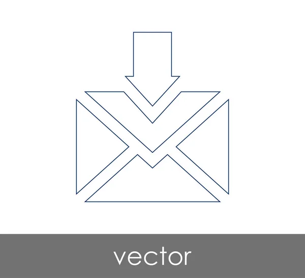 収入メール アイコン — ストックベクタ
