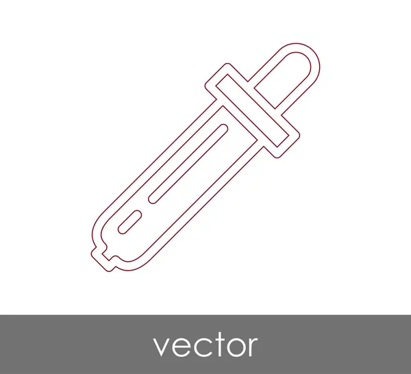 Dropper Icona Medica Illustrazione Vettoriale — Vettoriale Stock