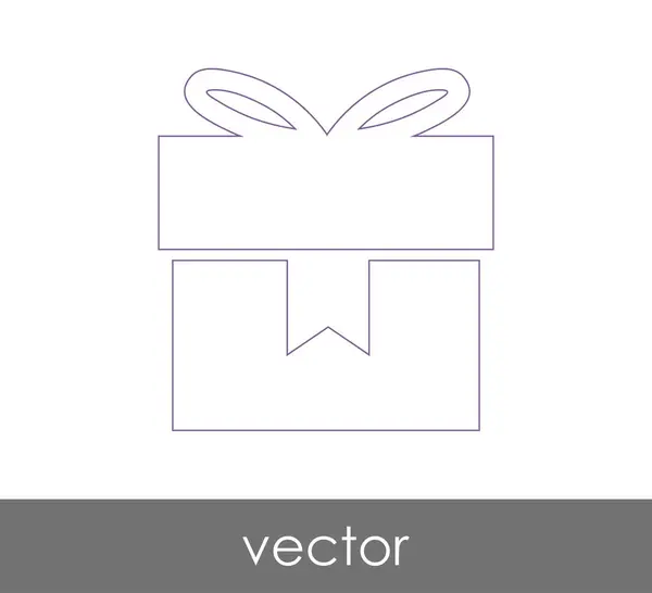 Gift icon  illustration — Stock Vector