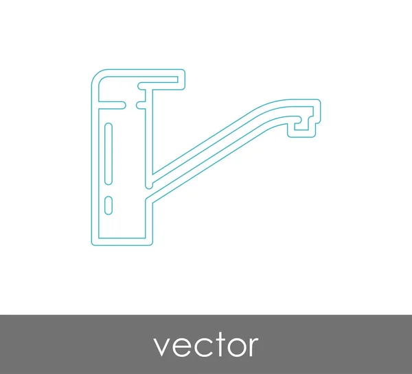 Disegno Dell Illustrazione Vettoriale Dell Icona Del Rubinetto — Vettoriale Stock