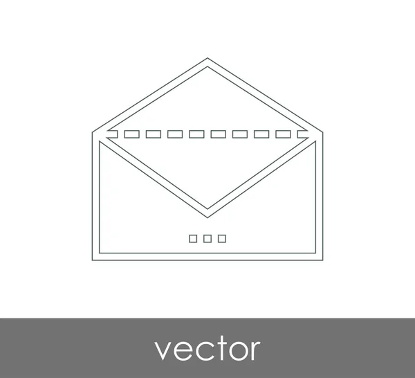 Illustration Vectorielle Icône Enveloppe Signe — Image vectorielle