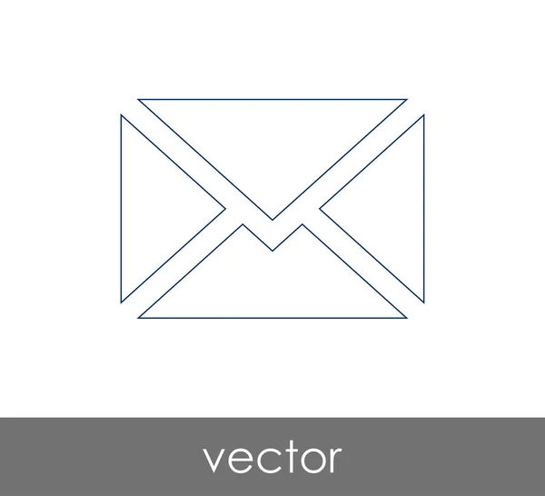 Ilustração Vetor Ícone Envelope Sinal —  Vetores de Stock