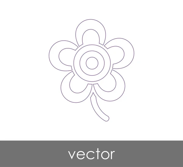 Ícone Flor Para Web Design Aplicações — Vetor de Stock