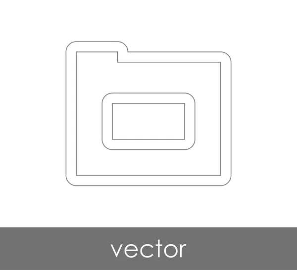 Icona cartella — Vettoriale Stock