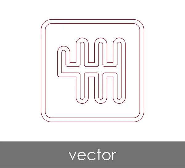 Icône de boîte de vitesses — Image vectorielle