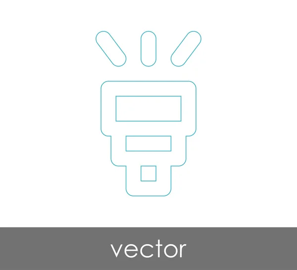 Icono de flash de cámara — Vector de stock