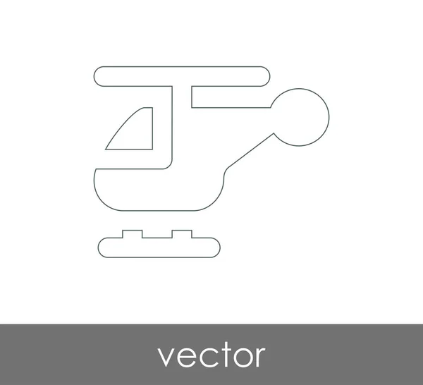 Icono web helicóptero — Vector de stock