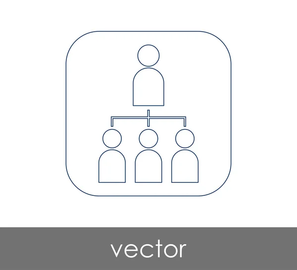 Hierarchy web icon — Stock Vector