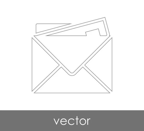 Ilustración Vectorial Icono Sobre Signo — Vector de stock